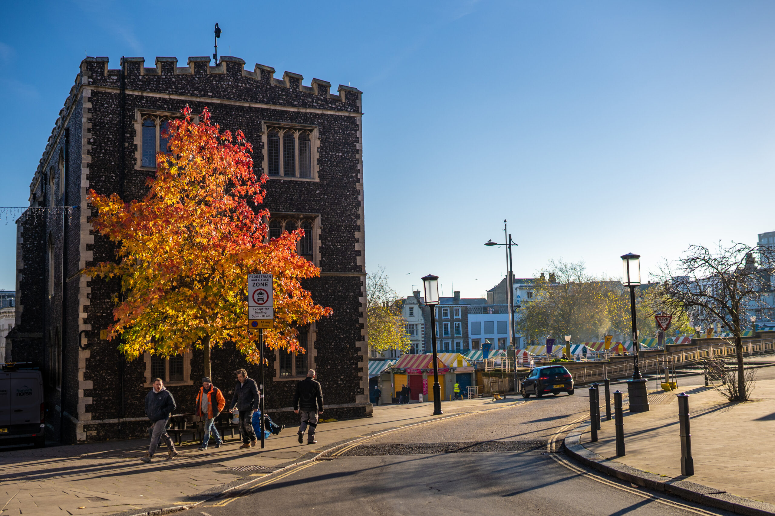 Guildhall Hill in autumn